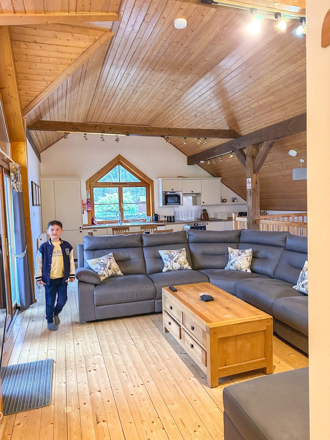 living room at Glen Clova lodges